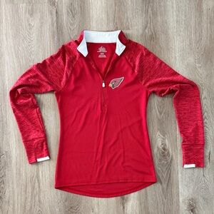 Majestic Red and White 1/4 Zip Pullover